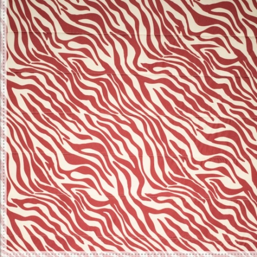 Woven pl quilted waterproof Moos zebra red